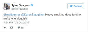 komentar dari Tyler Dawson