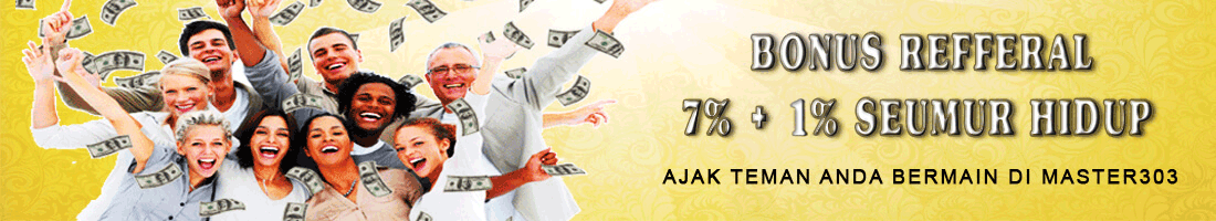 refferal cashback agen bola online terpercaya master303